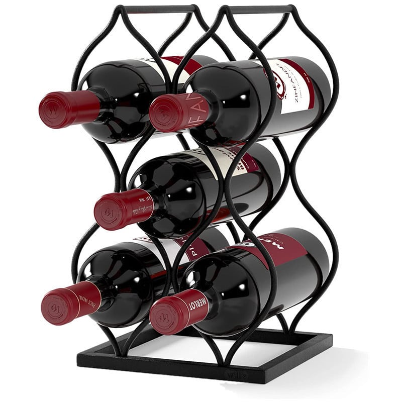 metal wine organizer